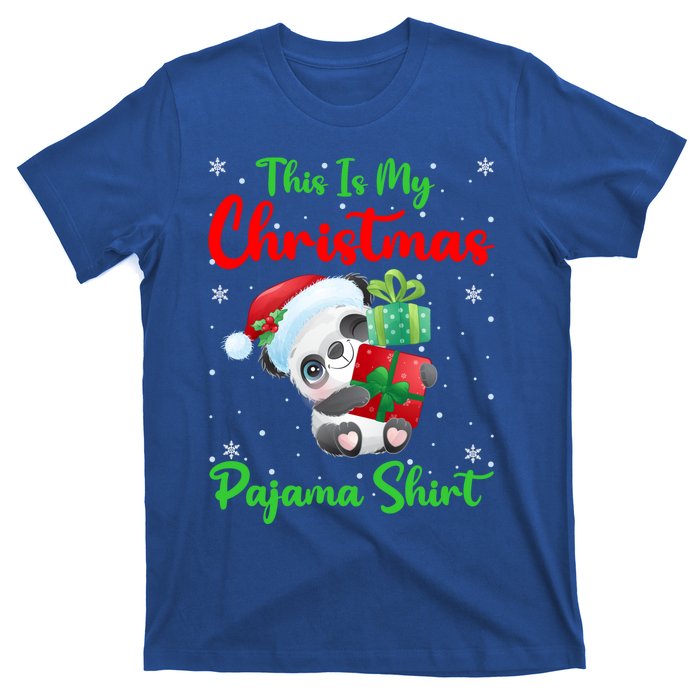 This Is My Christmas Pajamas Xmas Decoration Panda Christmas Great Gift T-Shirt