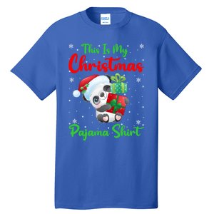 This Is My Christmas Pajamas Xmas Decoration Panda Christmas Great Gift Tall T-Shirt