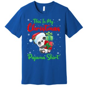 This Is My Christmas Pajamas Xmas Decoration Panda Christmas Great Gift Premium T-Shirt