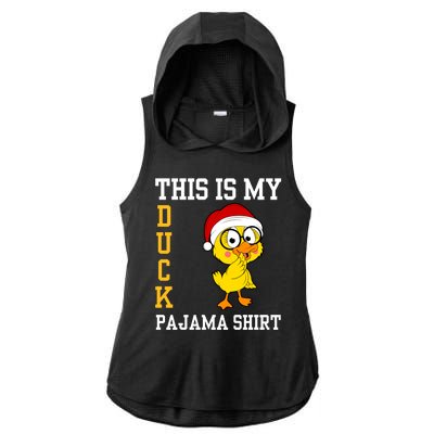 This Is My Duck Pajama Rubber Ducks Slumber Pajamas Party Ladies PosiCharge Tri-Blend Wicking Draft Hoodie Tank