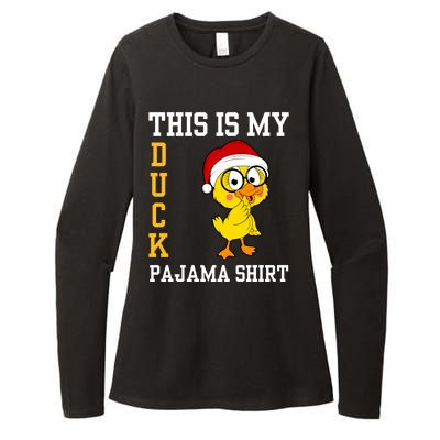 This Is My Duck Pajama Rubber Ducks Slumber Pajamas Party Womens CVC Long Sleeve Shirt