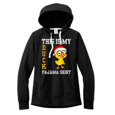 This Is My Duck Pajama Rubber Ducks Slumber Pajamas Party Women's Fleece Hoodie