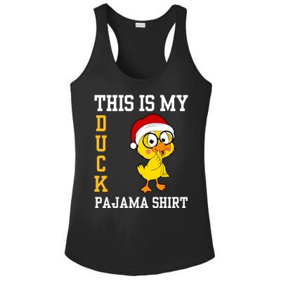 This Is My Duck Pajama Rubber Ducks Slumber Pajamas Party Ladies PosiCharge Competitor Racerback Tank