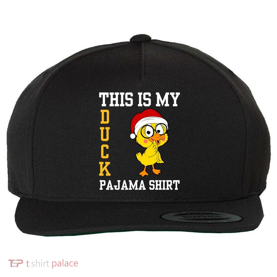 This Is My Duck Pajama Rubber Ducks Slumber Pajamas Party Wool Snapback Cap