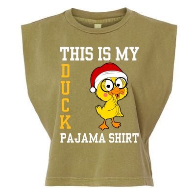 This Is My Duck Pajama Rubber Ducks Slumber Pajamas Party Garment-Dyed Women's Muscle Tee