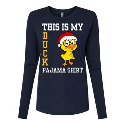 This Is My Duck Pajama Rubber Ducks Slumber Pajamas Party Womens Cotton Relaxed Long Sleeve T-Shirt