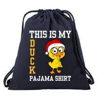 This Is My Duck Pajama Rubber Ducks Slumber Pajamas Party Drawstring Bag