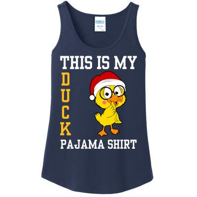 This Is My Duck Pajama Rubber Ducks Slumber Pajamas Party Ladies Essential Tank