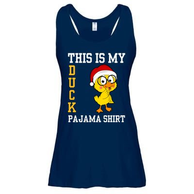 This Is My Duck Pajama Rubber Ducks Slumber Pajamas Party Ladies Essential Flowy Tank