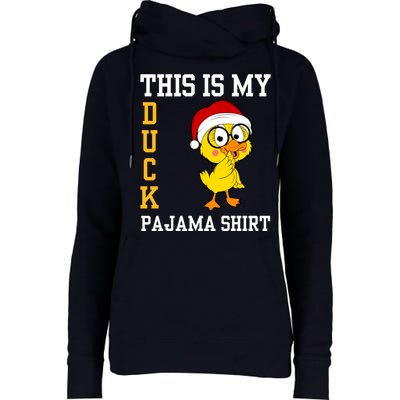 This Is My Duck Pajama Rubber Ducks Slumber Pajamas Party Womens Funnel Neck Pullover Hood