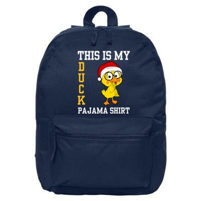 This Is My Duck Pajama Rubber Ducks Slumber Pajamas Party 16 in Basic Backpack