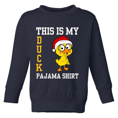 This Is My Duck Pajama Rubber Ducks Slumber Pajamas Party Toddler Sweatshirt