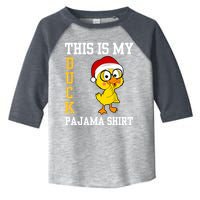 This Is My Duck Pajama Rubber Ducks Slumber Pajamas Party Toddler Fine Jersey T-Shirt