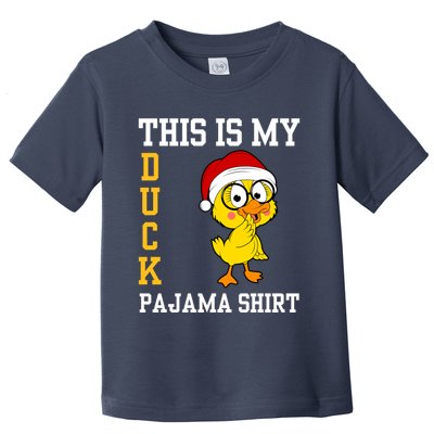 This Is My Duck Pajama Rubber Ducks Slumber Pajamas Party Toddler T-Shirt