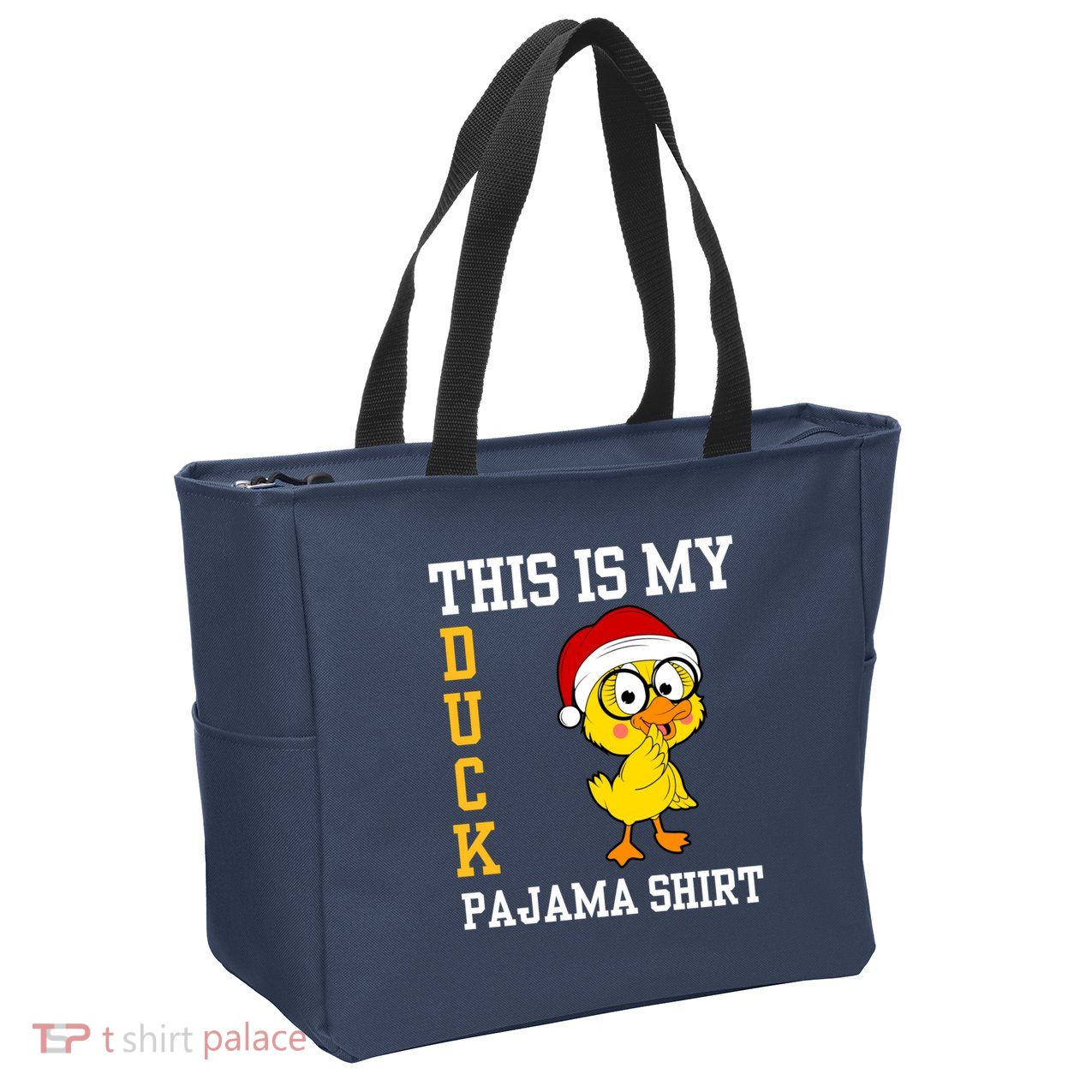 This Is My Duck Pajama Rubber Ducks Slumber Pajamas Party Zip Tote Bag