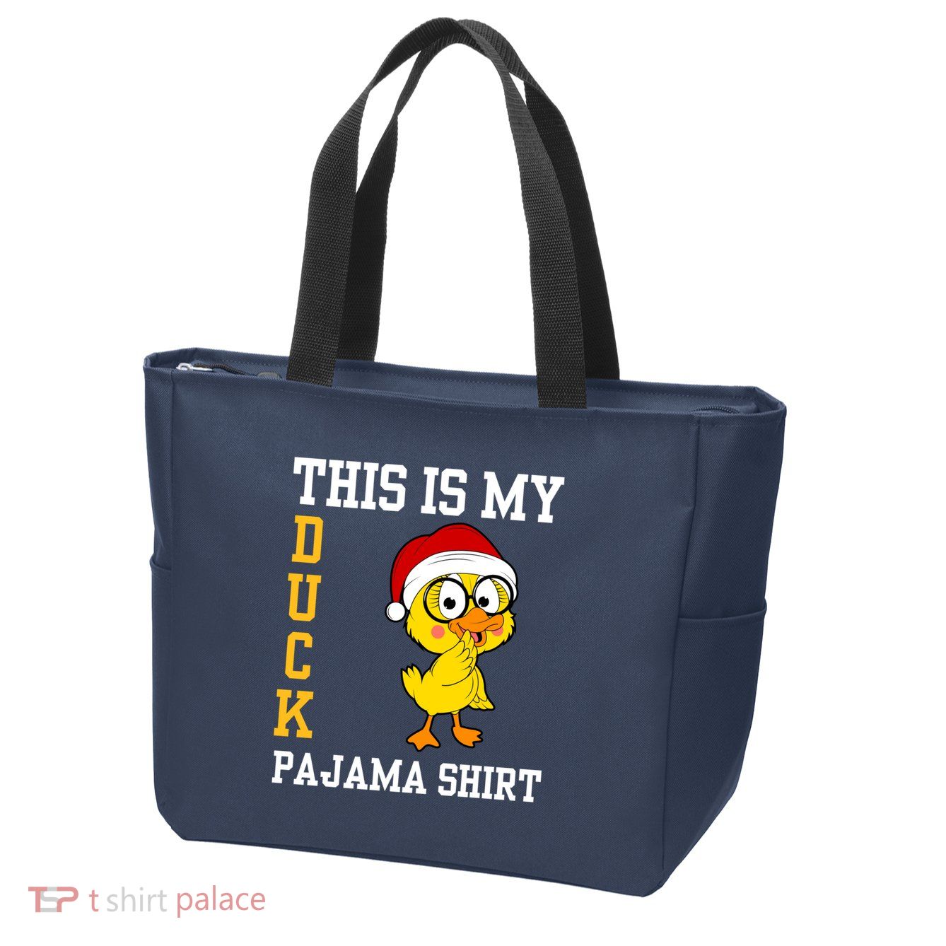 This Is My Duck Pajama Rubber Ducks Slumber Pajamas Party Zip Tote Bag