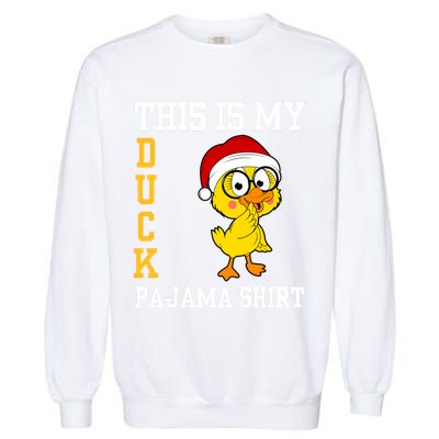 This Is My Duck Pajama Rubber Ducks Slumber Pajamas Party Garment-Dyed Sweatshirt