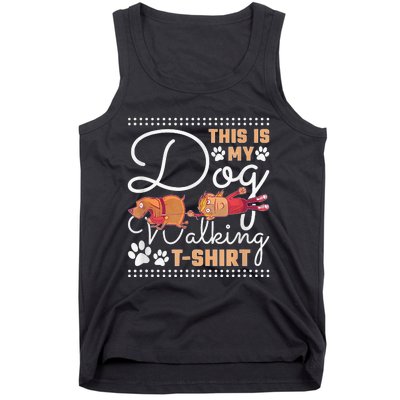 This Is My Dog Walking Tank Top