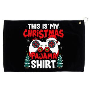 This Is My Christmas Pajama Video Game Gamer Ns Grommeted Golf Towel