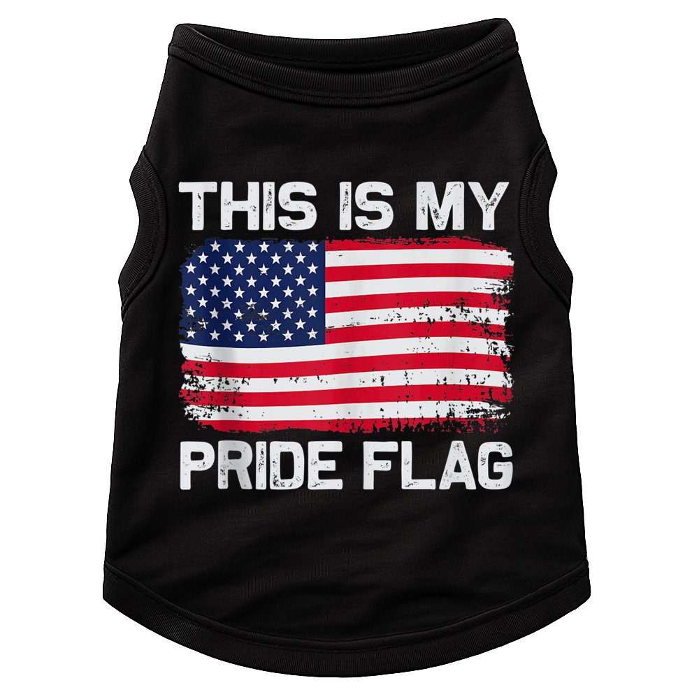 This Is My Pride Flag USA American Doggie Tank