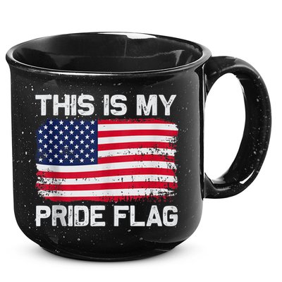 This Is My Pride Flag USA American 15oz Campfire Ceramic Mug