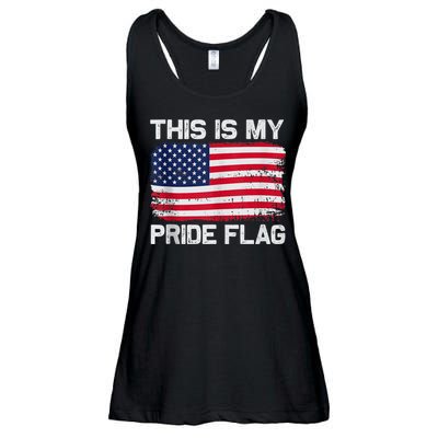 This Is My Pride Flag USA American Ladies Essential Flowy Tank