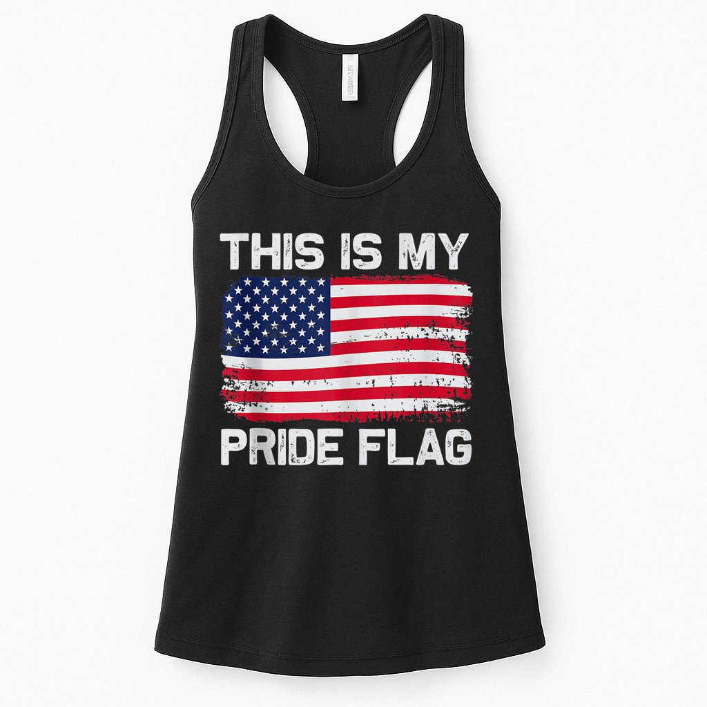 This Is My Pride Flag USA American Womens Tank Top