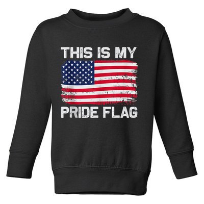 This Is My Pride Flag USA American Toddler Sweatshirt