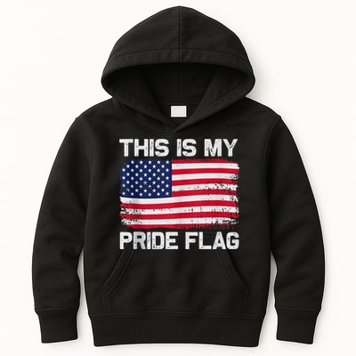 This Is My Pride Flag USA American Kids Hoodie