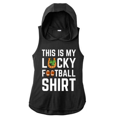 This Is My Lucky Football Gift Sport Game St Patrick's Day Gift Ladies PosiCharge Tri-Blend Wicking Draft Hoodie Tank