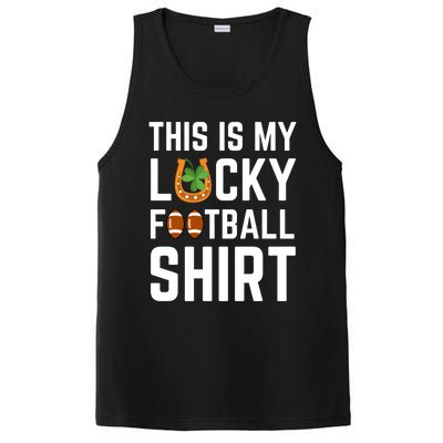 This Is My Lucky Football Gift Sport Game St Patrick's Day Gift PosiCharge Competitor Tank