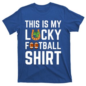 This Is My Lucky Football Gift Sport Game St Patrick's Day Gift T-Shirt