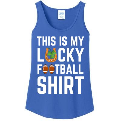 This Is My Lucky Football Gift Sport Game St Patrick's Day Gift Ladies Essential Tank