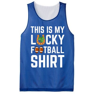 This Is My Lucky Football Gift Sport Game St Patrick's Day Gift Mesh Reversible Basketball Jersey Tank