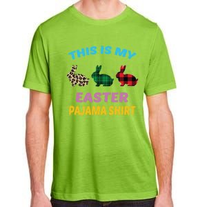 This Is My Easter Pajama Gift Easter Day Gift Plaid Leopard Cool Gift Adult ChromaSoft Performance T-Shirt