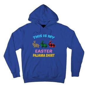 This Is My Easter Pajama Gift Easter Day Gift Plaid Leopard Cool Gift Tall Hoodie