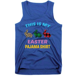 This Is My Easter Pajama Gift Easter Day Gift Plaid Leopard Cool Gift Tank Top