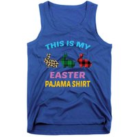 This Is My Easter Pajama Gift Easter Day Gift Plaid Leopard Cool Gift Tank Top