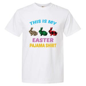 This Is My Easter Pajama Gift Easter Day Gift Plaid Leopard Cool Gift Garment-Dyed Heavyweight T-Shirt