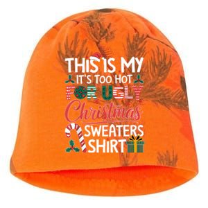 This Is My Its Too Hot For Ugly Christmas Sweaters Kati - Camo Knit Beanie