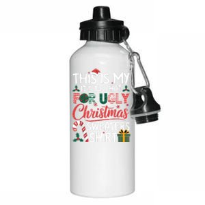 This Is My Its Too Hot For Ugly Christmas Sweaters Aluminum Water Bottle