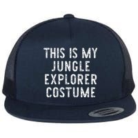 This Is My Jungle Explorer Halloween Costume Lazy Easy Flat Bill Trucker Hat