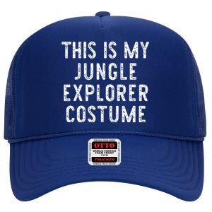 This Is My Jungle Explorer Halloween Costume Lazy Easy High Crown Mesh Back Trucker Hat