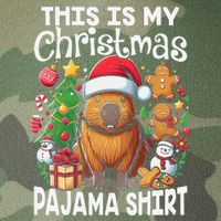This Is My Christmas Pajama Funny Capybara Xmas Pjs Legacy Tie Dye Trucker Hat
