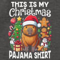 This Is My Christmas Pajama Funny Capybara Xmas Pjs Vector Backpack