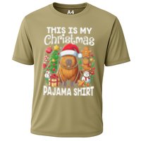 This Is My Christmas Pajama Funny Capybara Xmas Pjs Performance Shirt