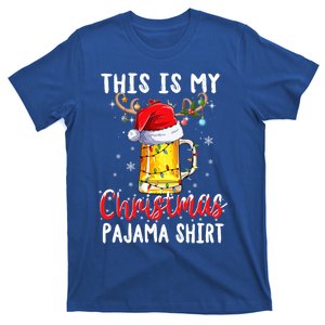 This Is My Christmas Pajama Gift Funny Beer Ing Xmas Gift T-Shirt