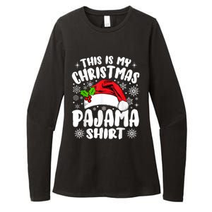 This Is My Christmas Pajama Funny Christmas Outfits Womens CVC Long Sleeve Shirt