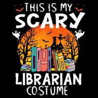 This Is My Scary Librarian Costume Funny Halloween Library 16 in Basic Backpack