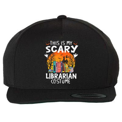 This Is My Scary Librarian Costume Funny Halloween Library Wool Snapback Cap